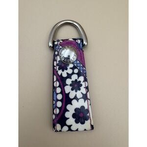 VERA BRADLEY FLORAL PATTERN LOOP KEYCHAIN
